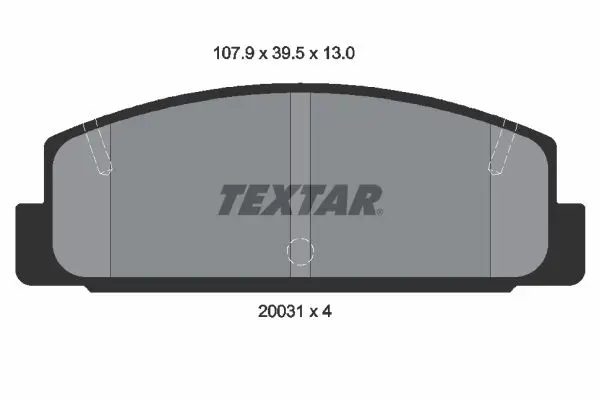Textar 2003101 Колодки тормозные дисковые