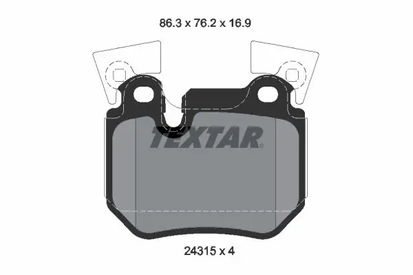 Textar 2431501 Тормозные колодки
