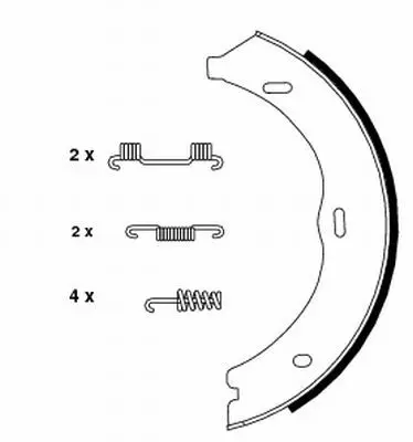 Textar 91061900 Колодки тормозные барабанные