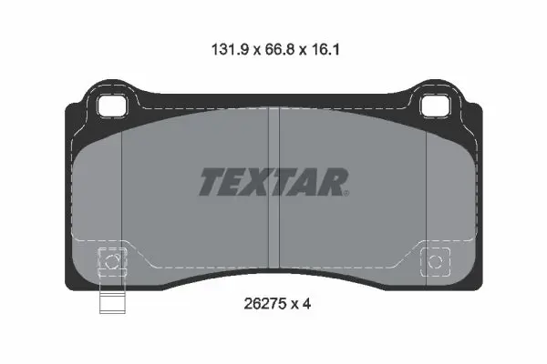 2627501 КОЛОДКИ ДИСКОВЫЕ TEXTAR