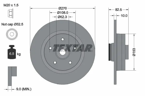 92237203 Диск тормозной RENAULT MEGANE