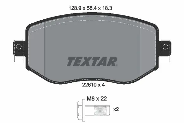 Textar 2261001 К-т дисков. тормоз. колодок