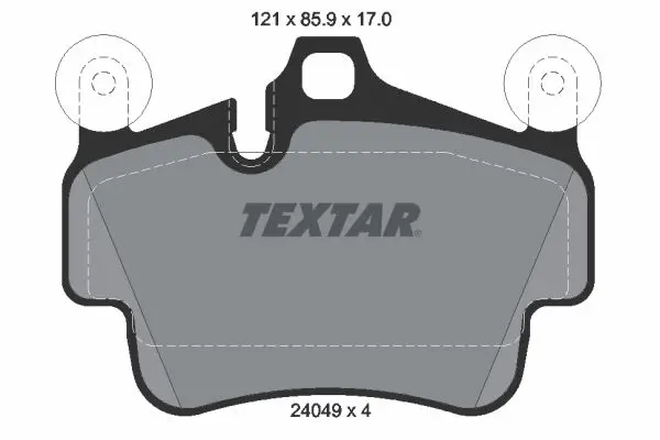 TEXTAR 2404903 Комплект тормозных колодок