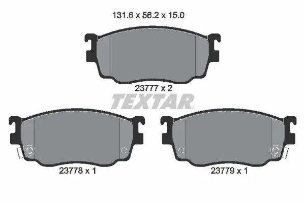 Textar 2377701 К-т дисков. тормоз. колодок