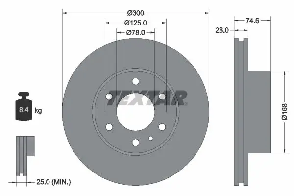 92155900 Тормозной диск