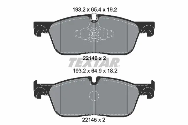 TEXTAR 2214601 Колодки тормозные дисковые