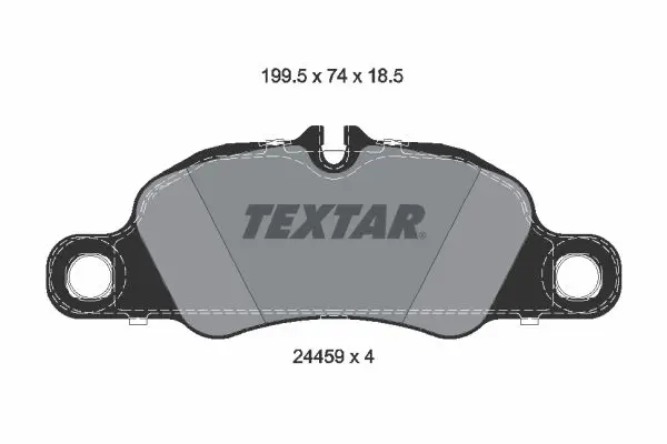 TEXTAR 2445901 Колодки тормозные дисковые