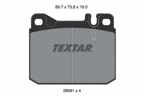 TEXTAR 2958105 Комплект тормозных колодок