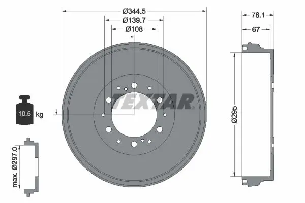 94038800 Тормозной барабан