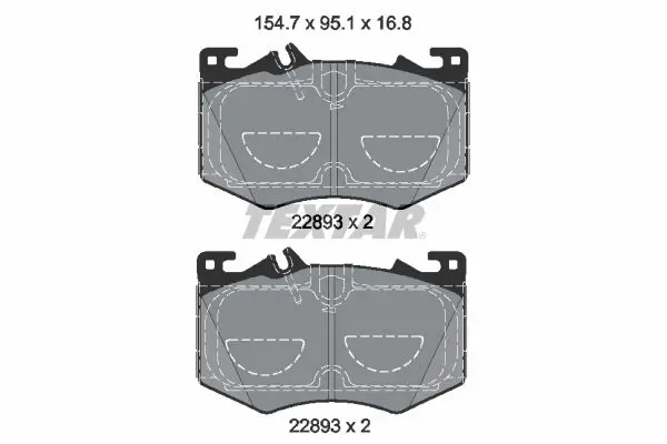 TEXTAR 2289301 КОМПЛЕКТ КОЛОДОК ТОРМОЗНЫХ