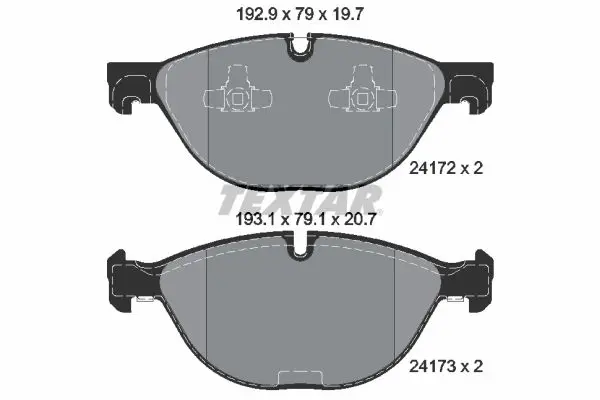 Textar 2417201 Колодки тормозные дисковые