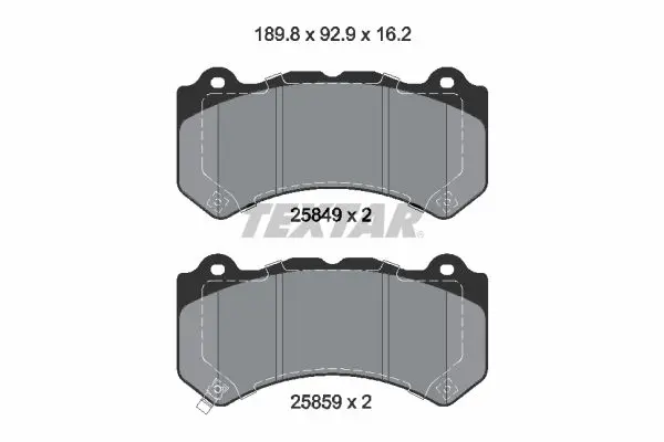 TEXTAR 2584901 Колодки передние
