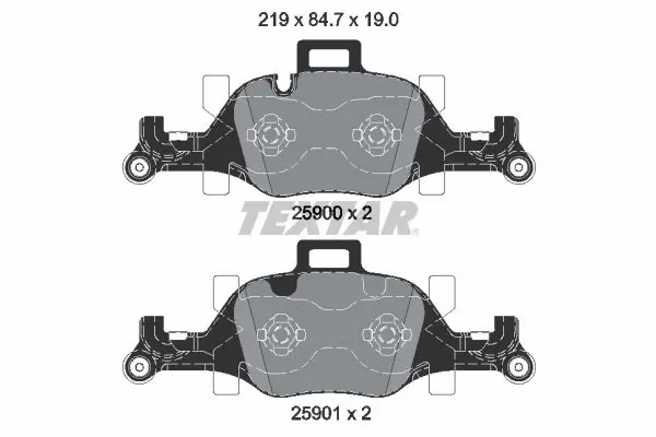 TEXTAR 2590002 комплект колодок для дисковых