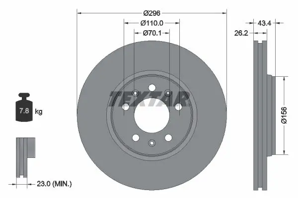 92270605 Тормозной диск PRO+