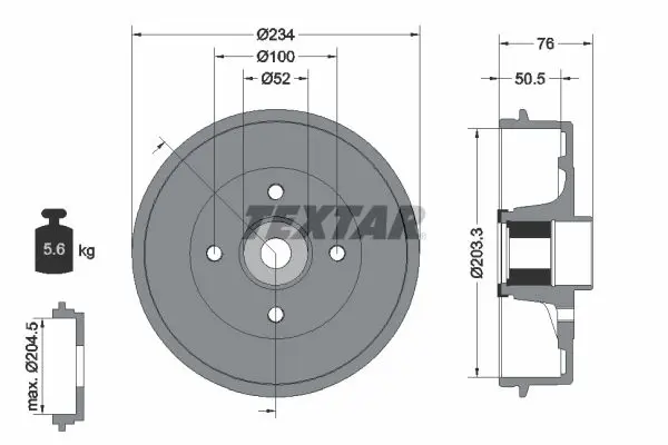 94042400 Тормозный барабан