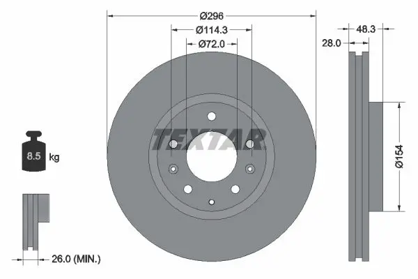 92180803 Диск тормозной MAZDA: CX 7 2.3