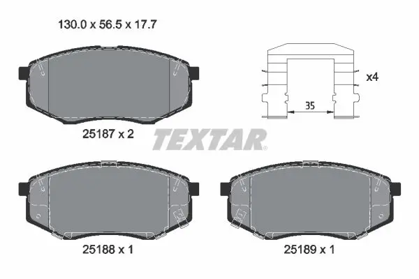 2518704 Колодки тормозные дисковые