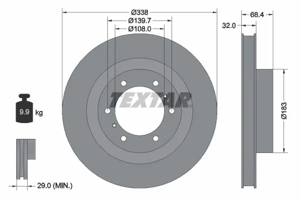 92223903 Диск тормозной TOYOTA LAND