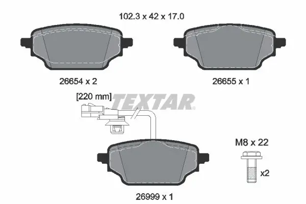 2665402 Brake Pad Set, disc brake
