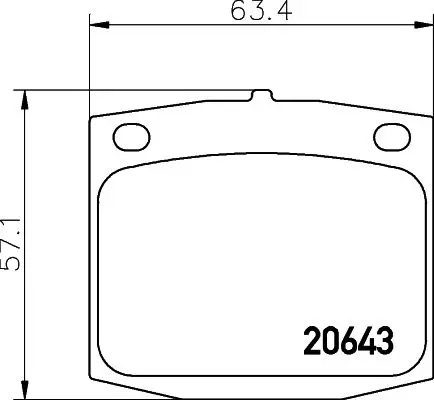 TEXTAR 2064301 Комплект тормозных колодок