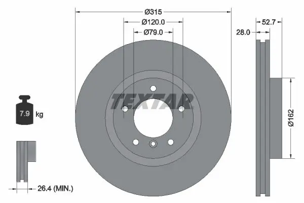 92071103 Тормозной диск PRO