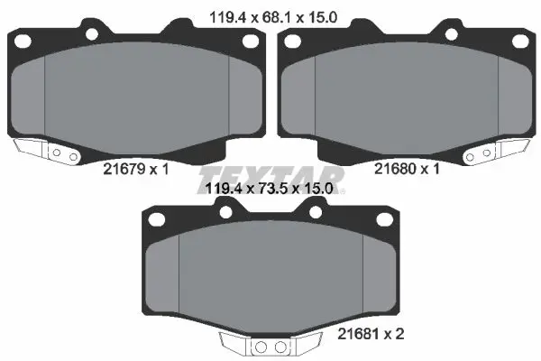2167901 дисковые тормозные колодки