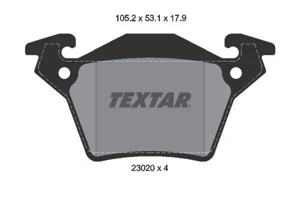 Textar 2302001 Колодки тормозные MERCEDES