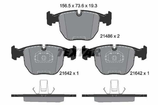 Textar 2148602 Колодки тормозные дисковые