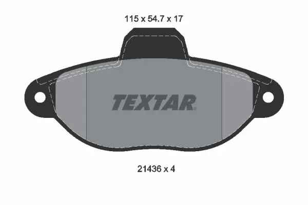TEXTAR 2143602 Колодки тормозные дисковые