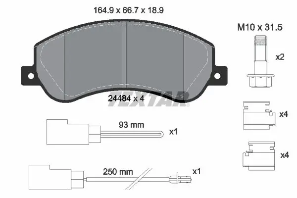 2448401 Колодки пер.FORD TRANSIT 06=>