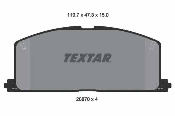 Textar 2087001 Тормозные колодки
