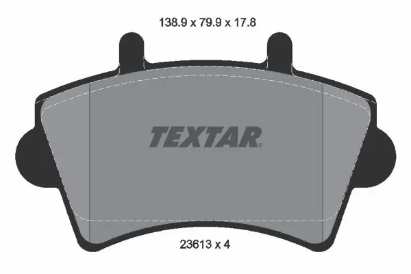 Textar 2361301 Колодки тормозные дисковые