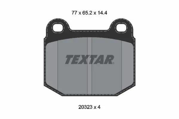 2032306 Колодки тормозные SUBARU