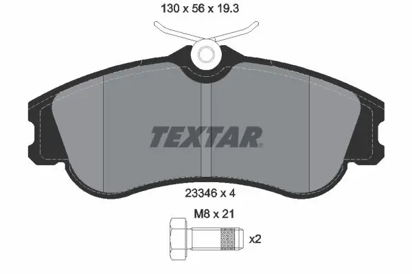 Textar 2334602 К-т дисков. тормоз. колодок