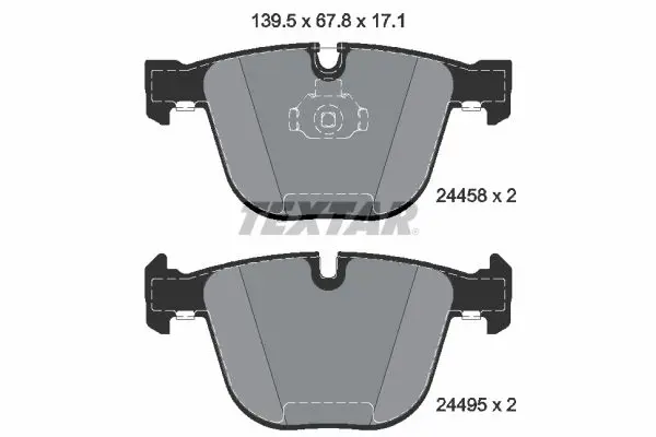 Textar 2445801 Колодки тормозные дисковые