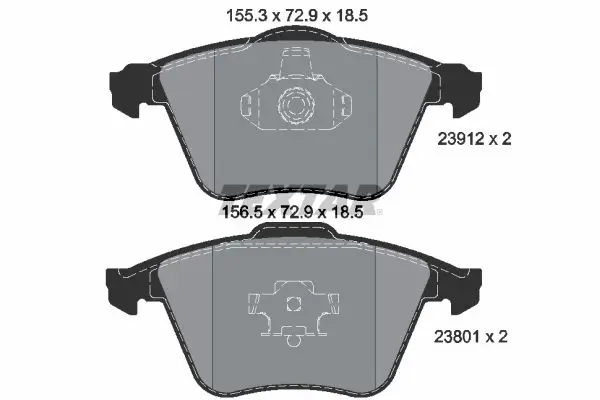 Textar 2391201 Колодки передние с