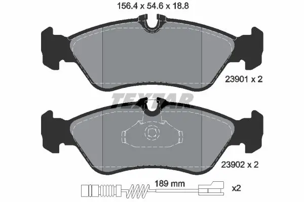 Textar 2390101 Колодки тормозные дисковые