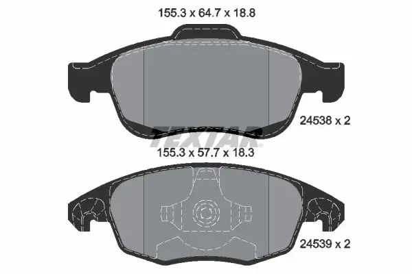 Textar 2453801 Колодки тормозные дисковые