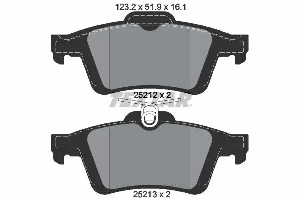 Textar 2521201 Колодки тормозные дисковые