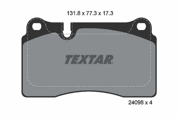 Textar 2409801 Колодки тормозные дисковые