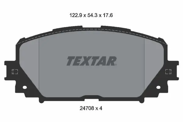 Textar 2470801 Комплект тормозных колодок