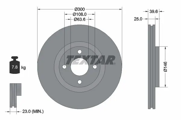 92315503 Диск тормозной FORD Ecosport
