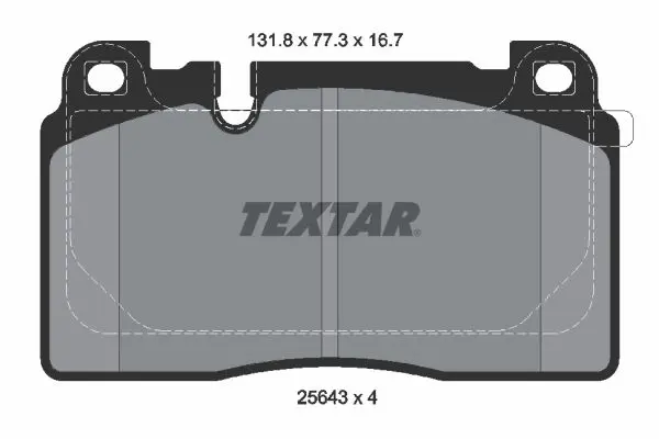 Textar 2564305 К-т дисков. тормоз. колодок