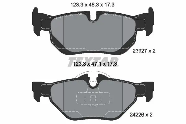 Textar 2392701 Колодки тормозные дисковые