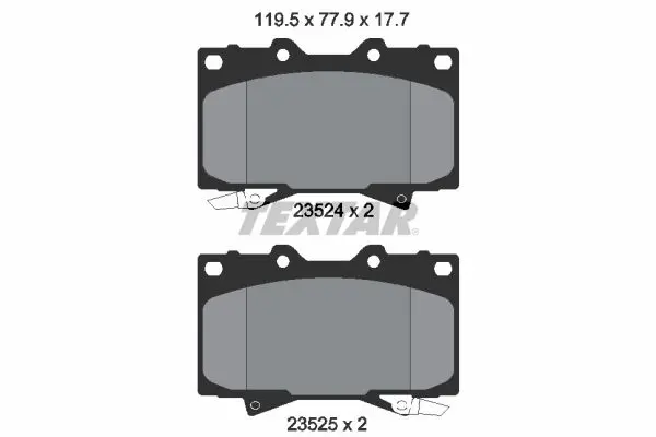 Textar 2352402 Колодки тормозные дисковые