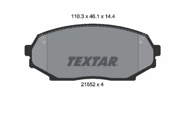 TEXTAR 2155202 Комплект тормозных колодок