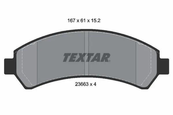 TEXTAR 2366301 Комплект тормозных колодок