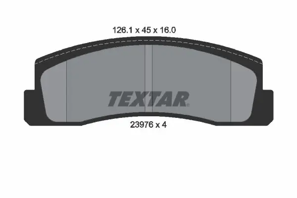 TEXTAR 2397601 Комплект тормозных колодок