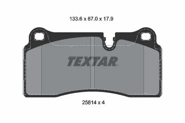 TEXTAR 2581401 Комплект тормозных колодок,