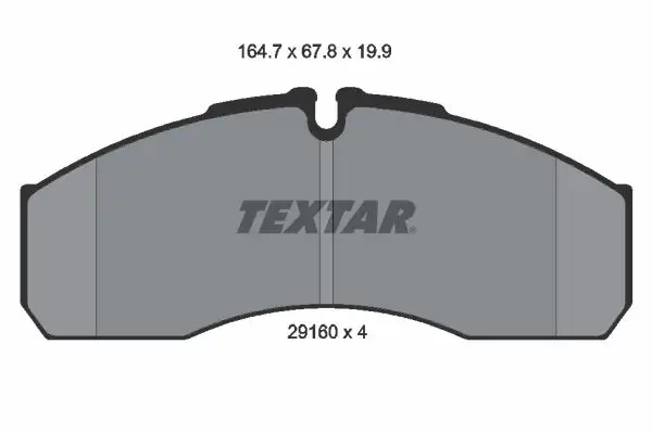 TEXTAR 2916002 Комплект тормозных колодок